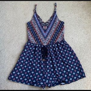 Navy blue romper
